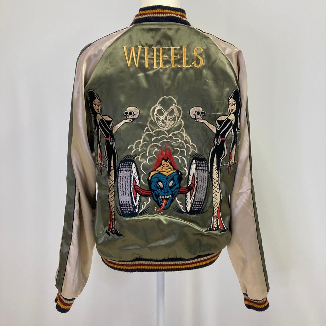 【aiko着用】 テーラー東洋 スカジャン リバーシブル スカル 金虎 M