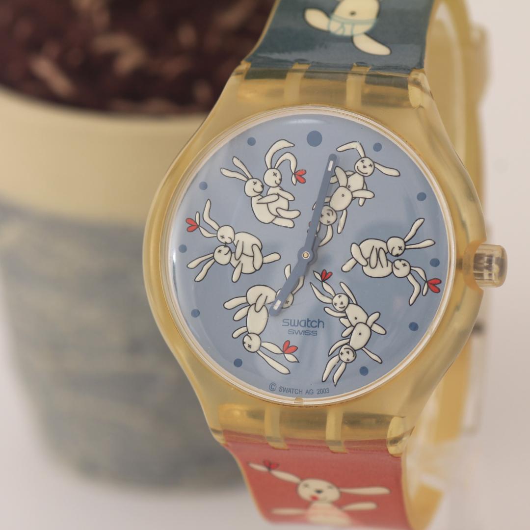 稼働品 スウォッチ SWATCH バニースートラ BUNNY SUTRA 腕時計