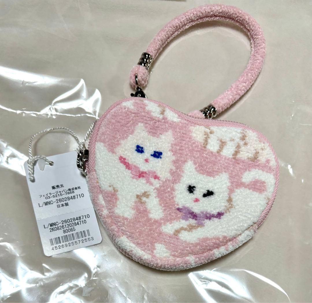 LOVERARY FEILER フェイラー 猫　ハート型ポーチ