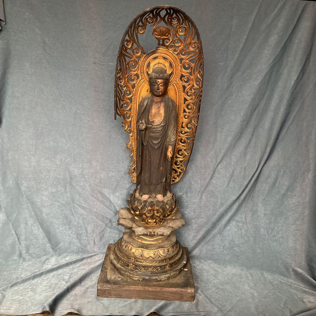 阿弥陀如来　仏像　玉眼　木彫