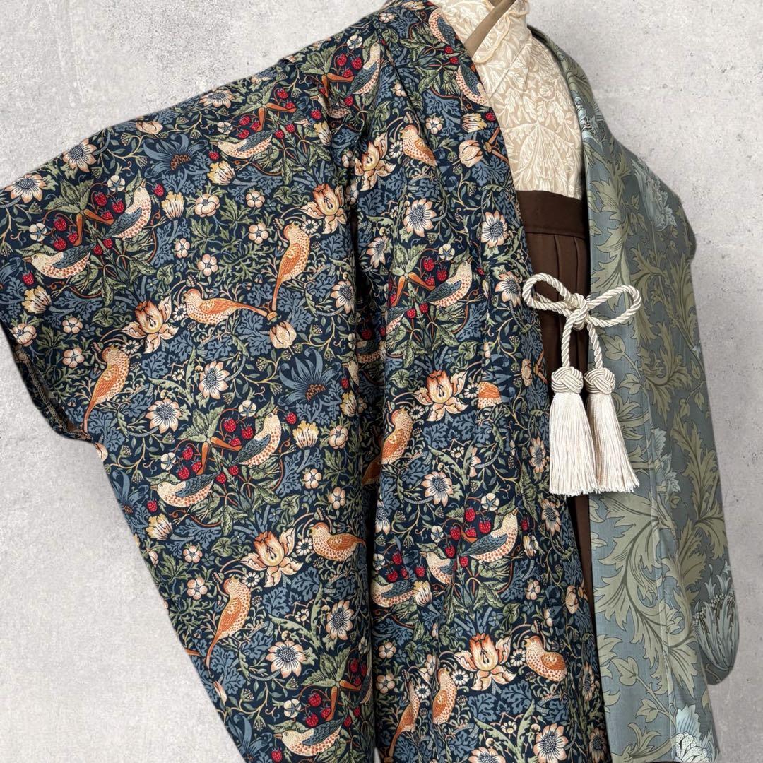 【新作】七五三 羽織袴 ウィリアムモリス ハンドメイド