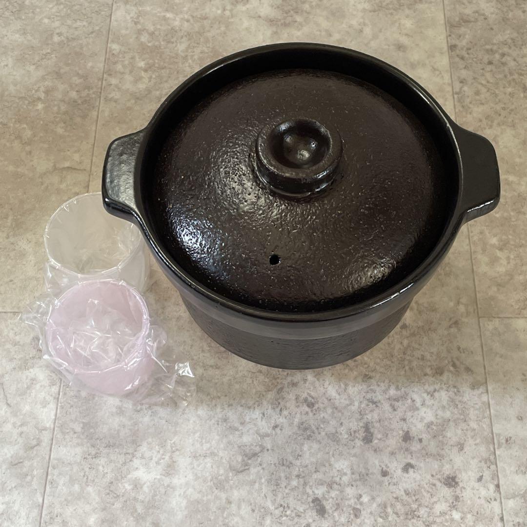 【未使用】Rinnai リンナイ　かまどさん　自動炊き　炊飯専用土鍋