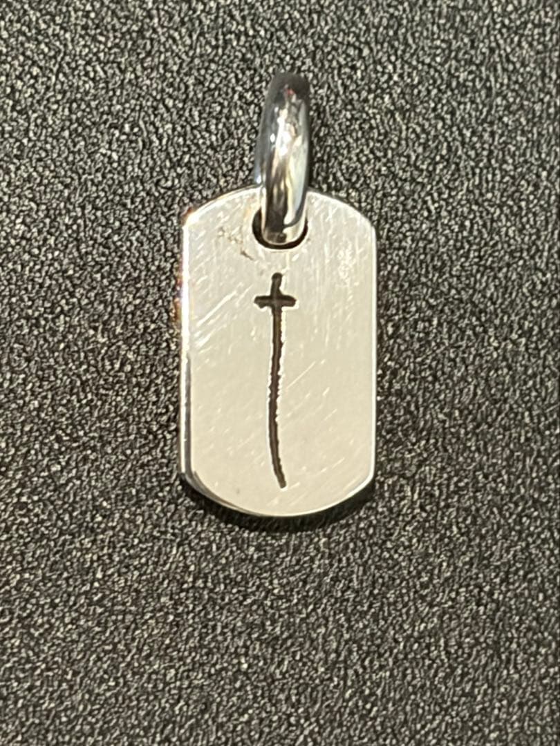 て*ろ様 クロムハーツ タイニードッグタグRSクロス 青山限定 ネックレストップ