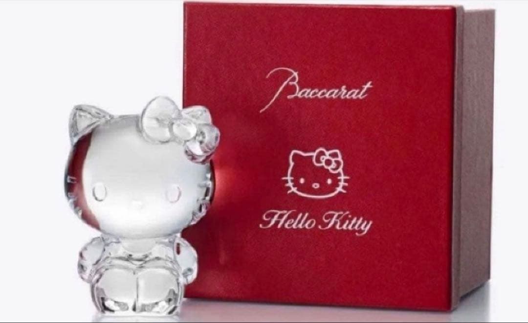 Baccarat Hello Kitty クリスタルフィギュア