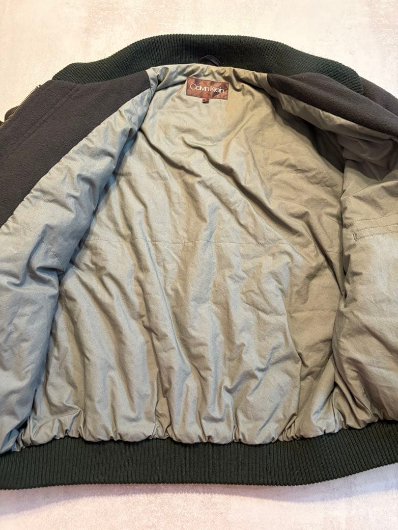 カルバンクライン  ウール　ダービージャケット　短丈