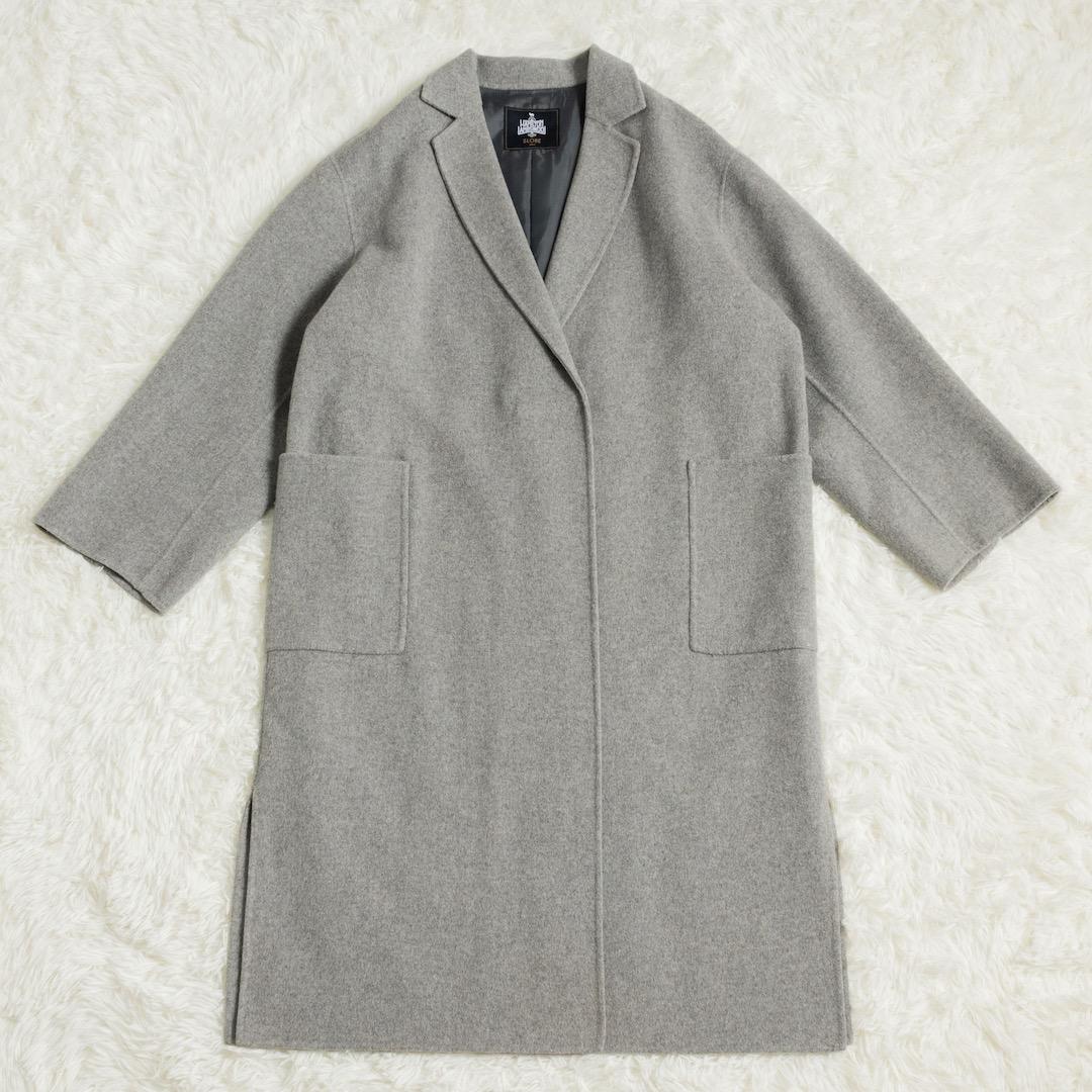 美品 SLOBE IENA HAMILTONダブルフェイスロングチェスターコート