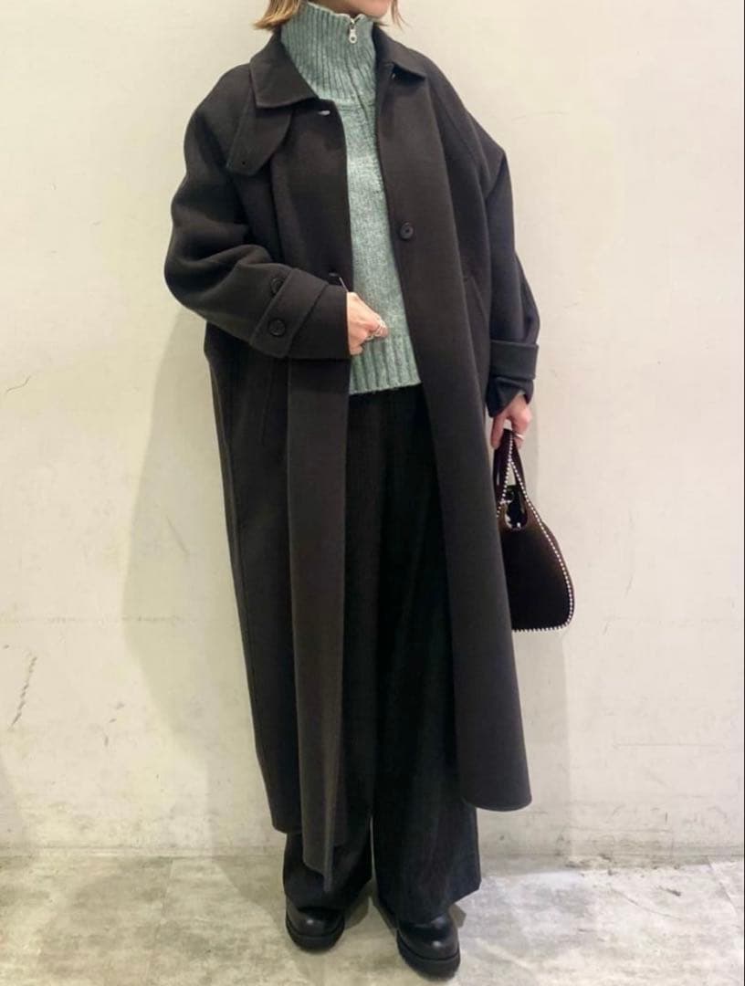 beauty&youth リバーステンカラー ロングコート