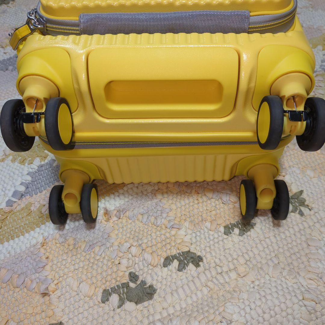 美品◆イノベーター 機内持込 イエロースーツケース キャリーケース TSAロック