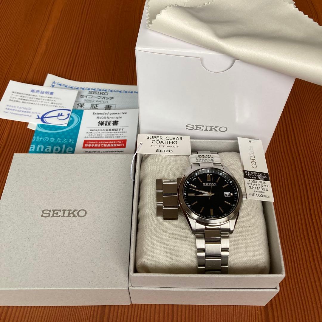 ２０２４年６月購入／セイコー／ＳＢＴＭ３２３ブラック／ソーラー／￥５１,７００
