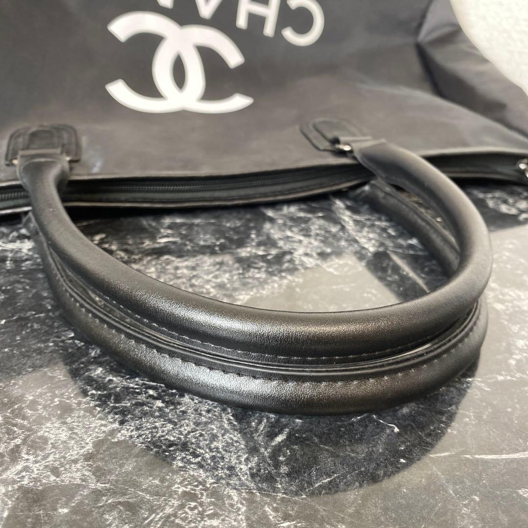 CHANEL シャネル ボストンバッグ ナイロン 黒 ノベルティ