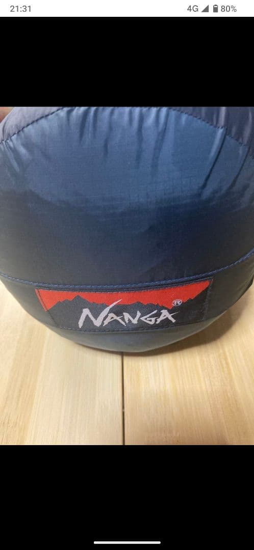 NANGA ネイビー 寝袋