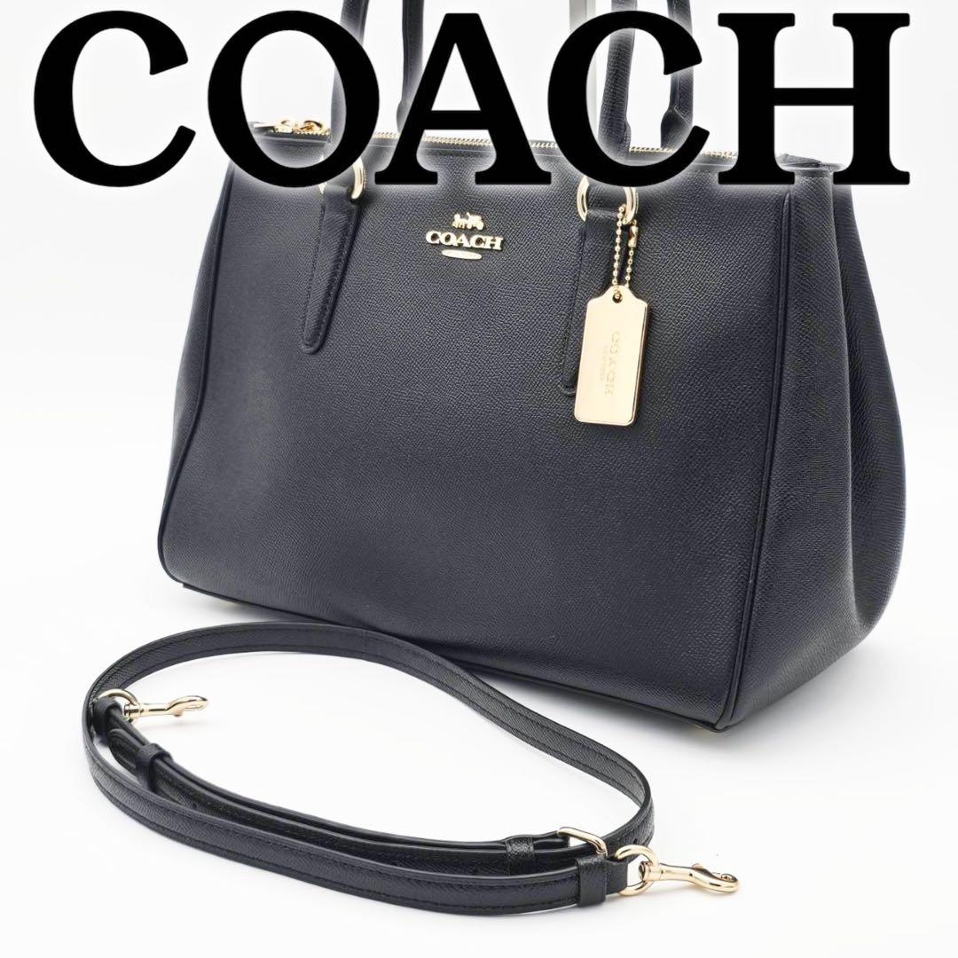 ★COACH★ コーチ 2wayトートバッグ ブラック F44955.