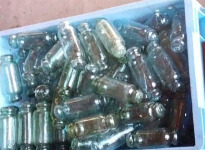 ガラス玉　シリンダー