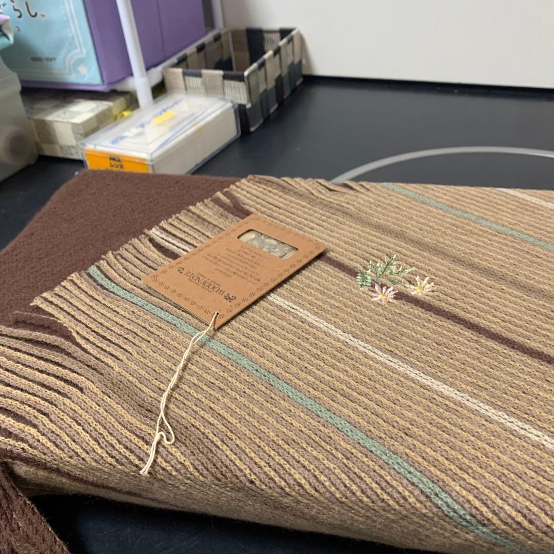 【中古】WOODYNOTE ストライプブランケット18-473