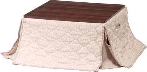 《新品・送料無料》こたつ　スクエア　布団付き　アイボリー