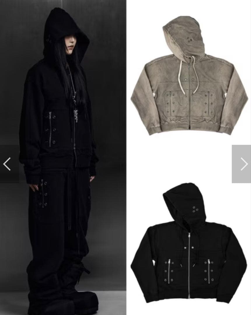 Rosen Kreuz ZIP-UP HOODIE ジップパーカー