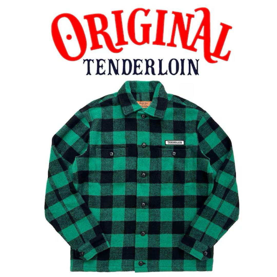 TENDERLOIN バッファローチェックジャケット グリーン