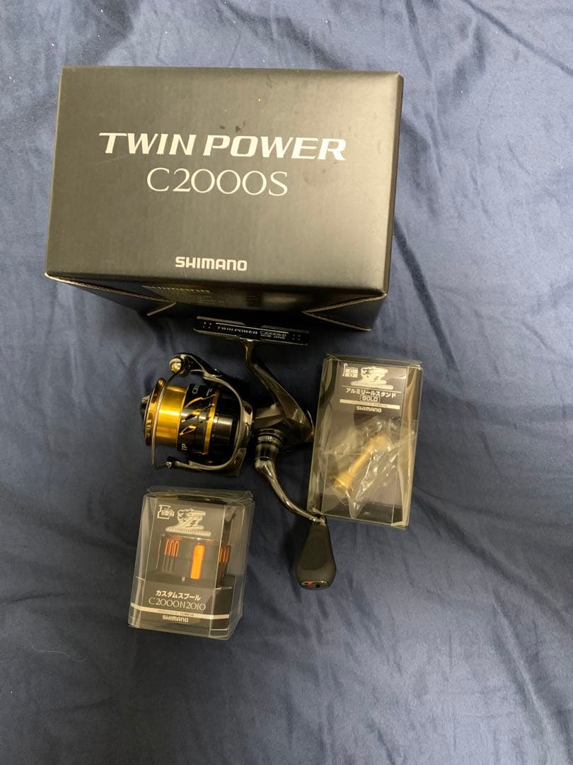 20ツインパワーC2000S、夢屋スプール、リールスタンドセット