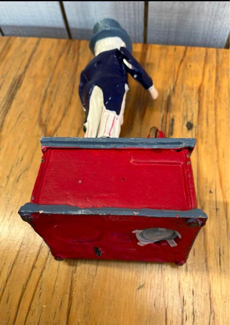 アメリカ オールドバンク 貯金箱　からくり　アンクルサム