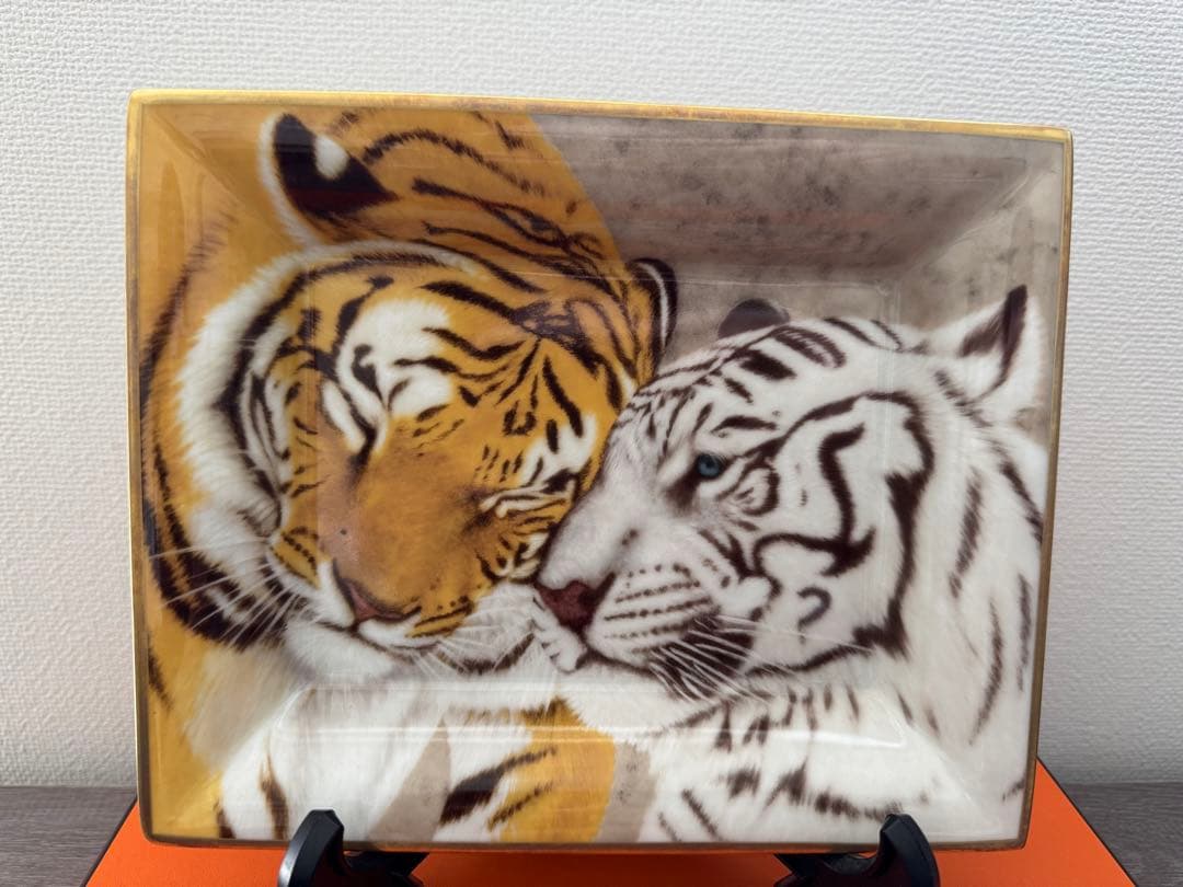エルメス　絵皿　虎　プレート　インテリア