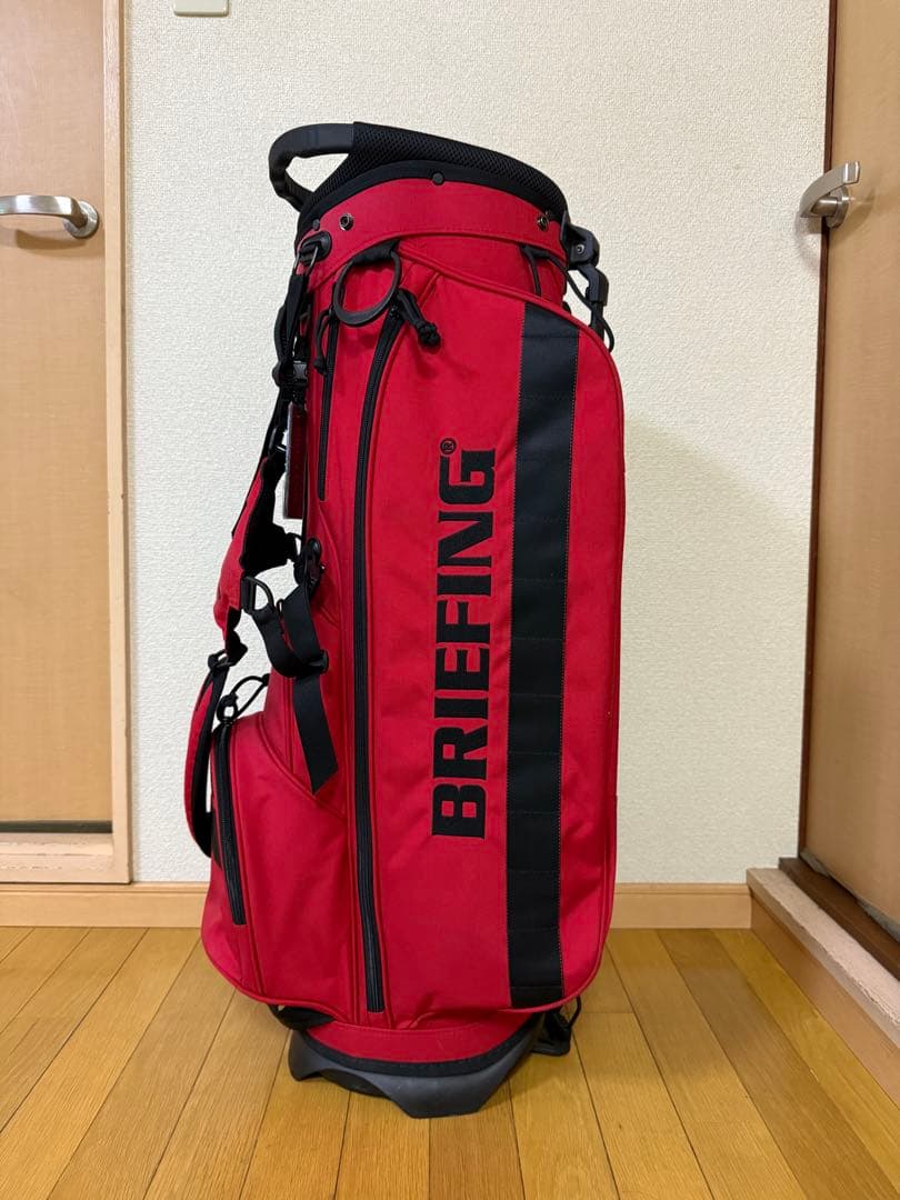 BRIEFING スタンド式ゴルフバッグ RED