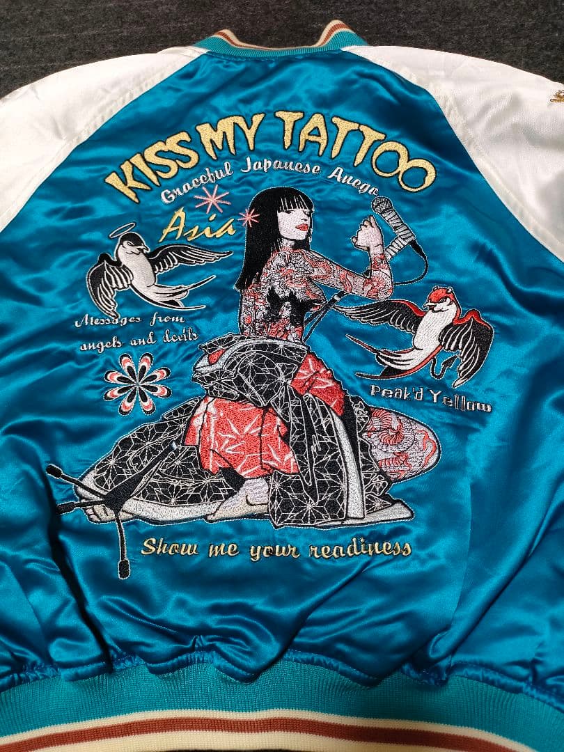 ピークドイエロー スカジャン キス マイ タトゥー 中古 美品 size40