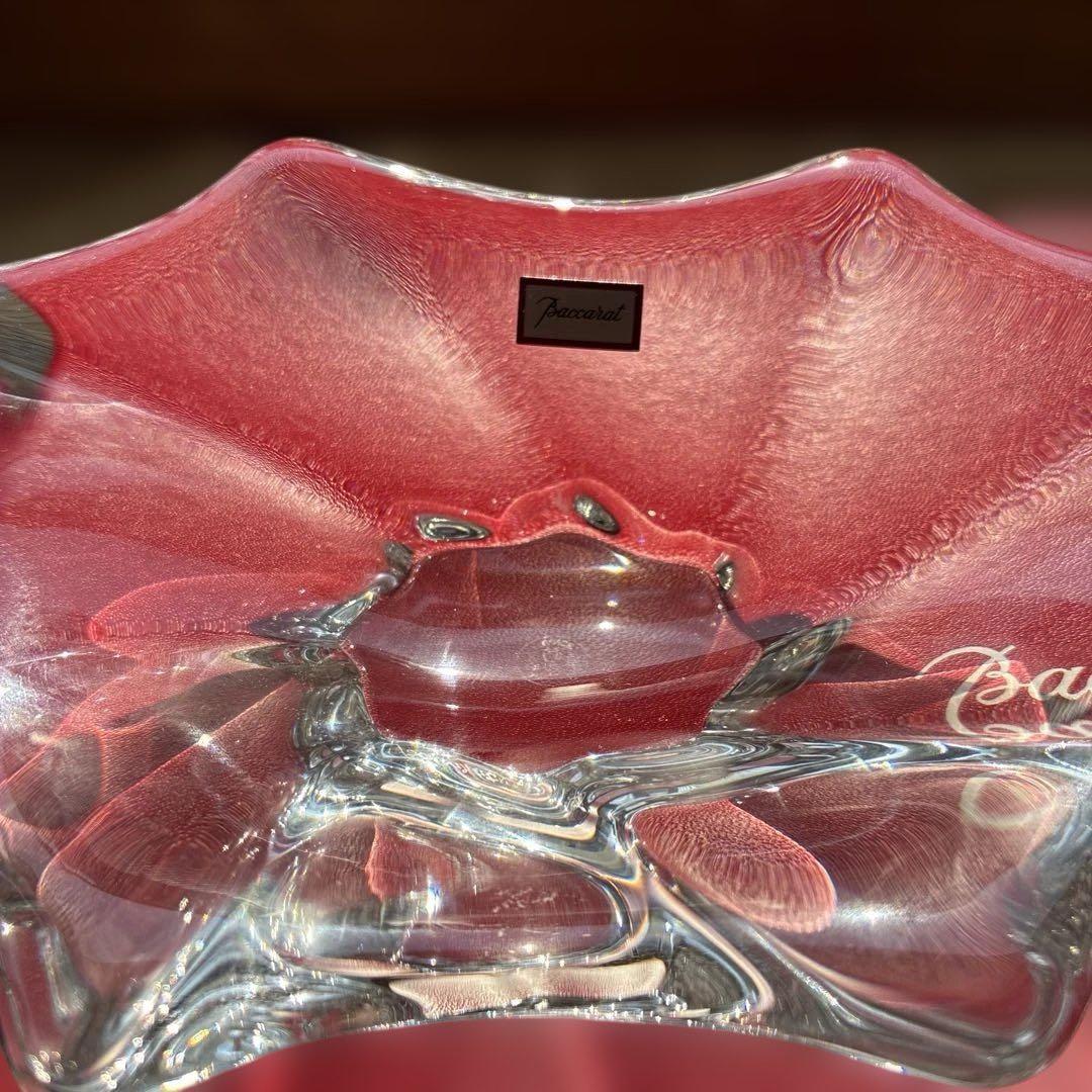 Baccarat バカラ花びら型クリスタルトレイ 小物入れ 灰皿【新品未使用】