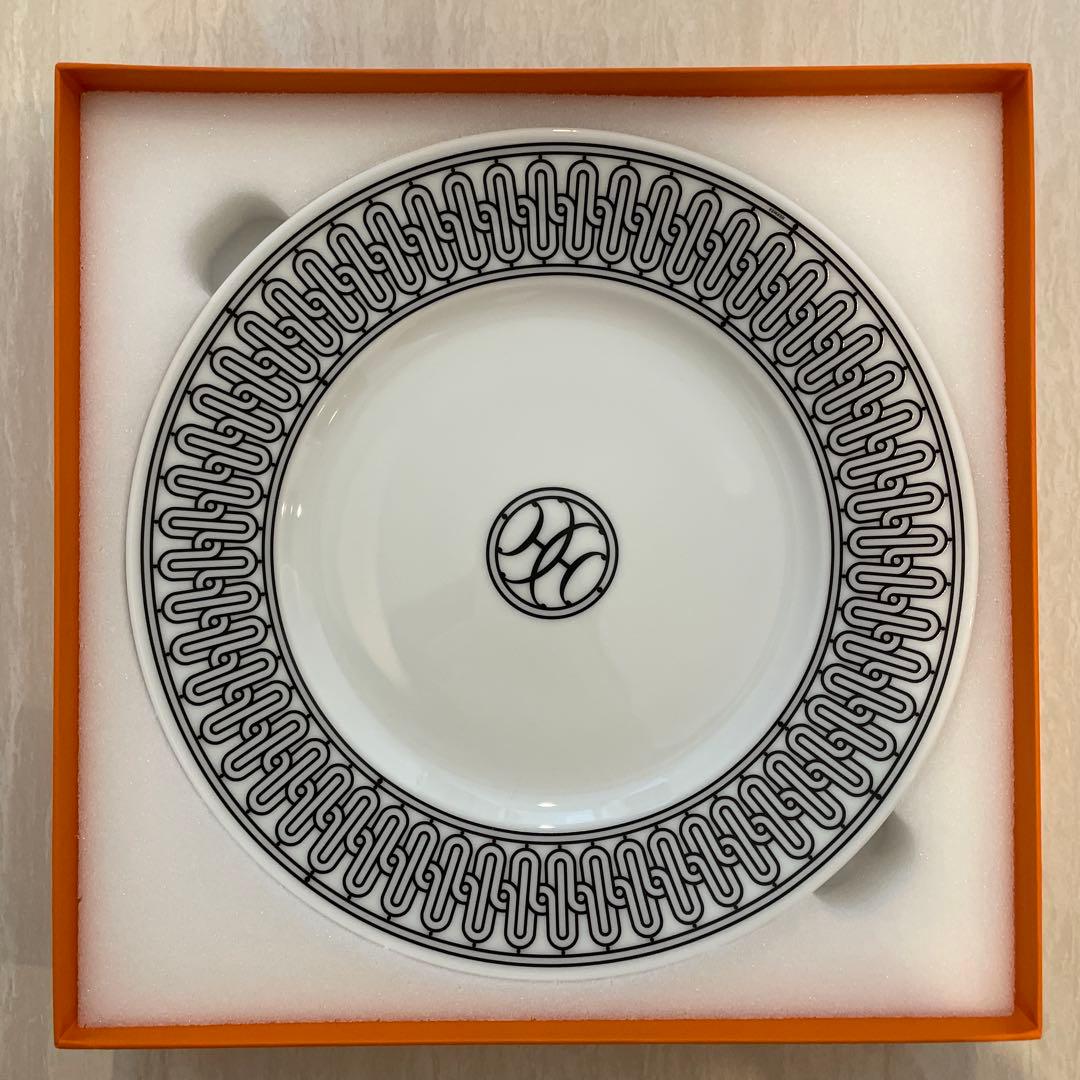 HERMES H-DECO 皿 ホワイト・ブラック