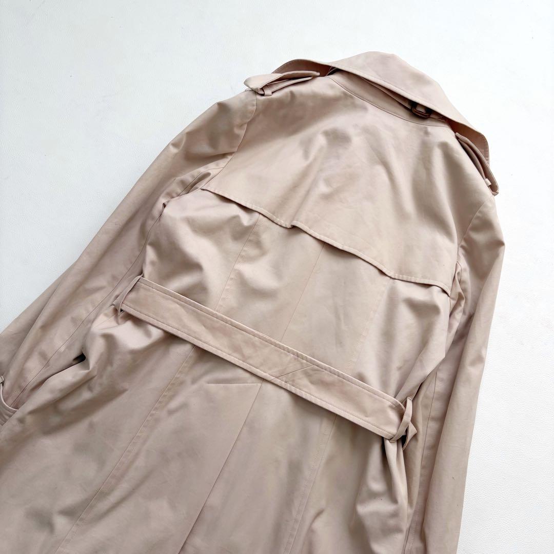 大きいサイズ　マッキントッシュ　トレンチコート　ピンクベージュ　ライナー　44
