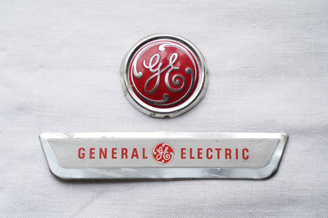 GENERAL ELECTRIC GE アルミ ネームバッジプレート