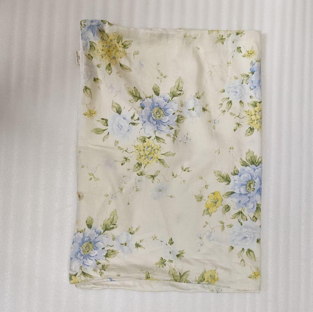 2組 ローラアシュレイ シングル ベッドカバー ボックスシーツ 枕カバー 毛布