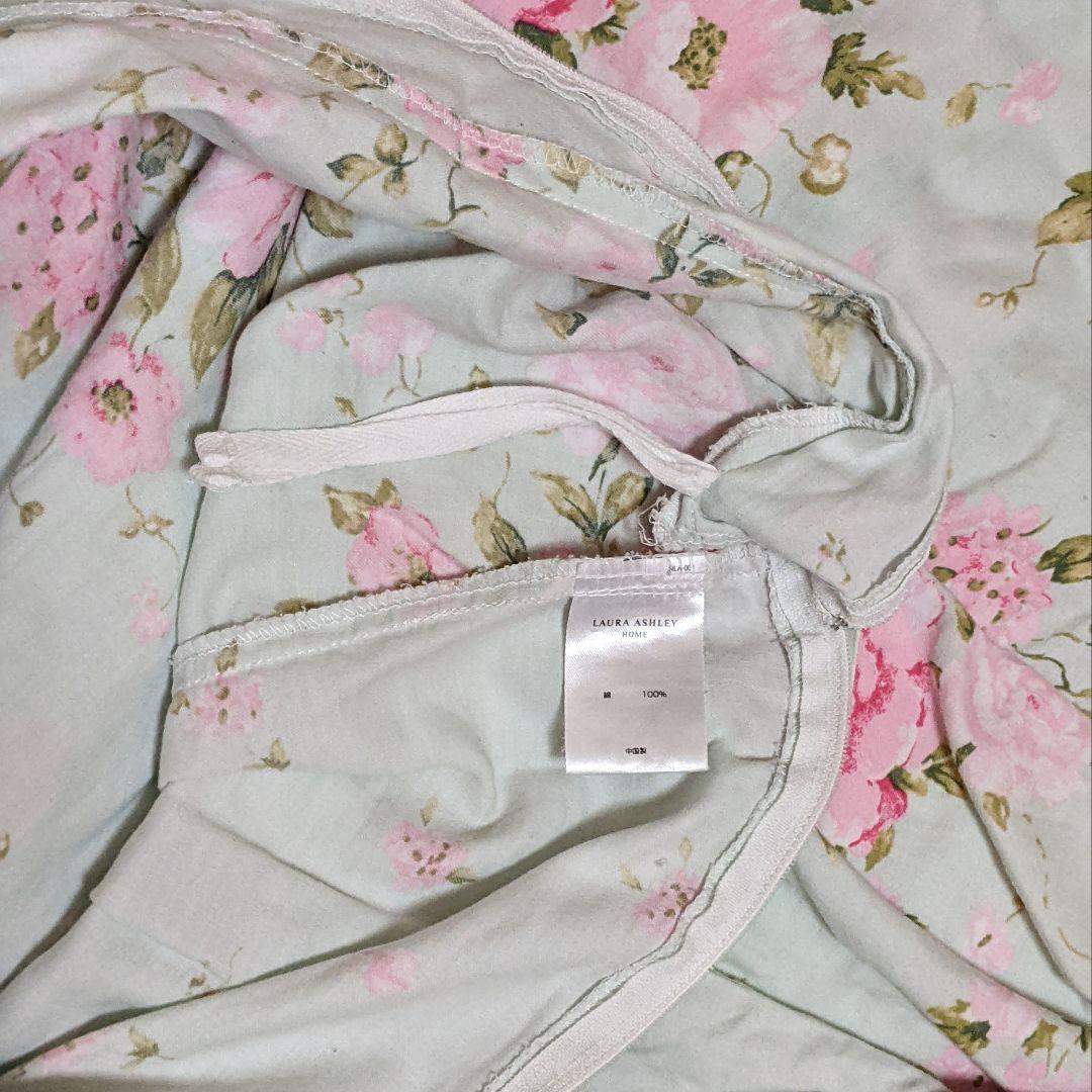 2組 ローラアシュレイ シングル ベッドカバー ボックスシーツ 枕カバー 毛布