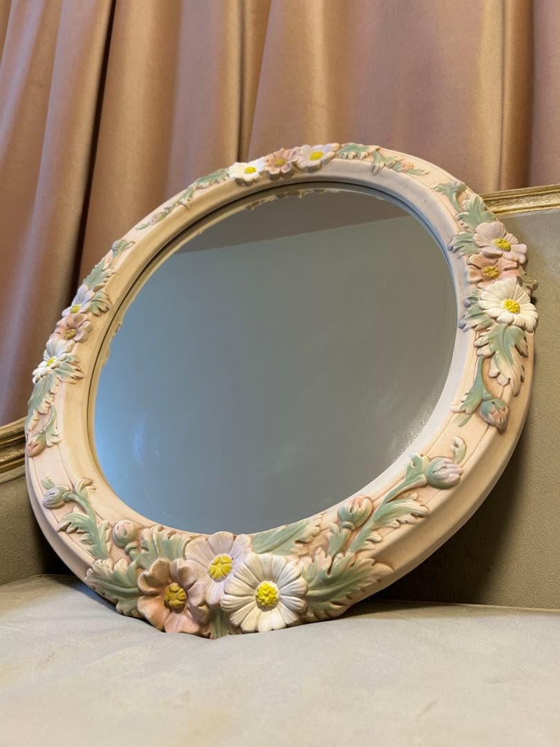 イタリア　ミラー　陶器製