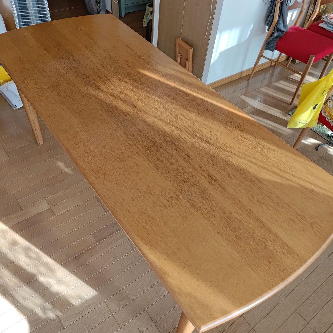 日進木工 オークのダイニングテーブル 180×75cm