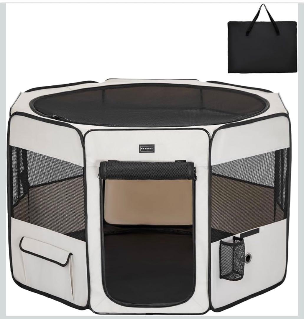 Petsfit 犬 サークル ペットサークル 八角形 ドッグハウス 猫ハウス L