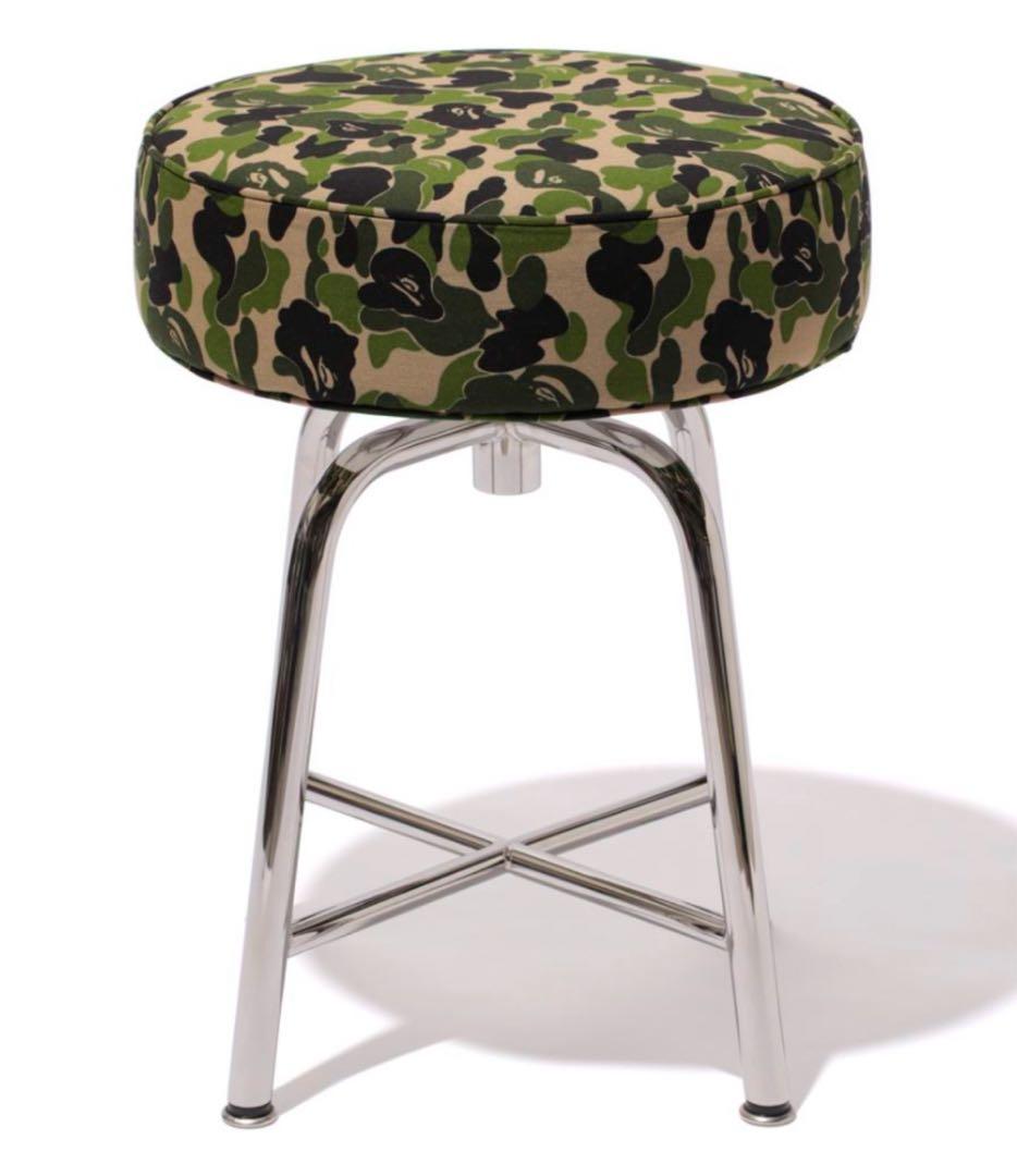 BAPE ABC CAMO CAFE STOOL ステンレス鋼 コーヒーチェア