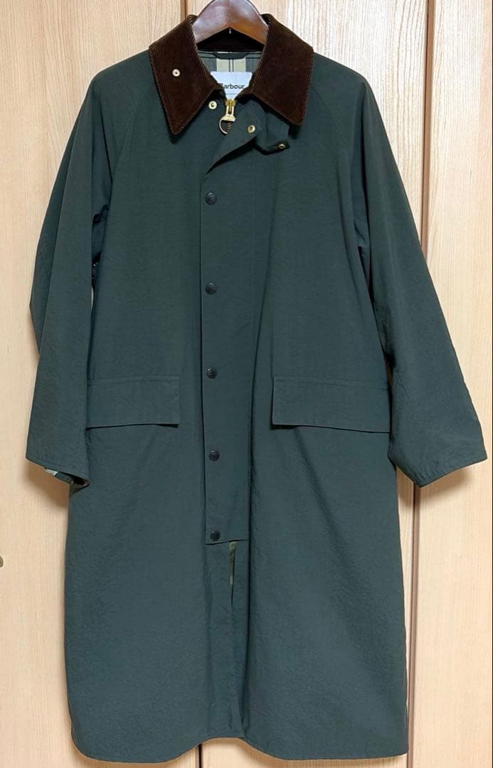 【美品】Barbour ニュー バーレー オーバーサイズ 別注 ノンオイル 38