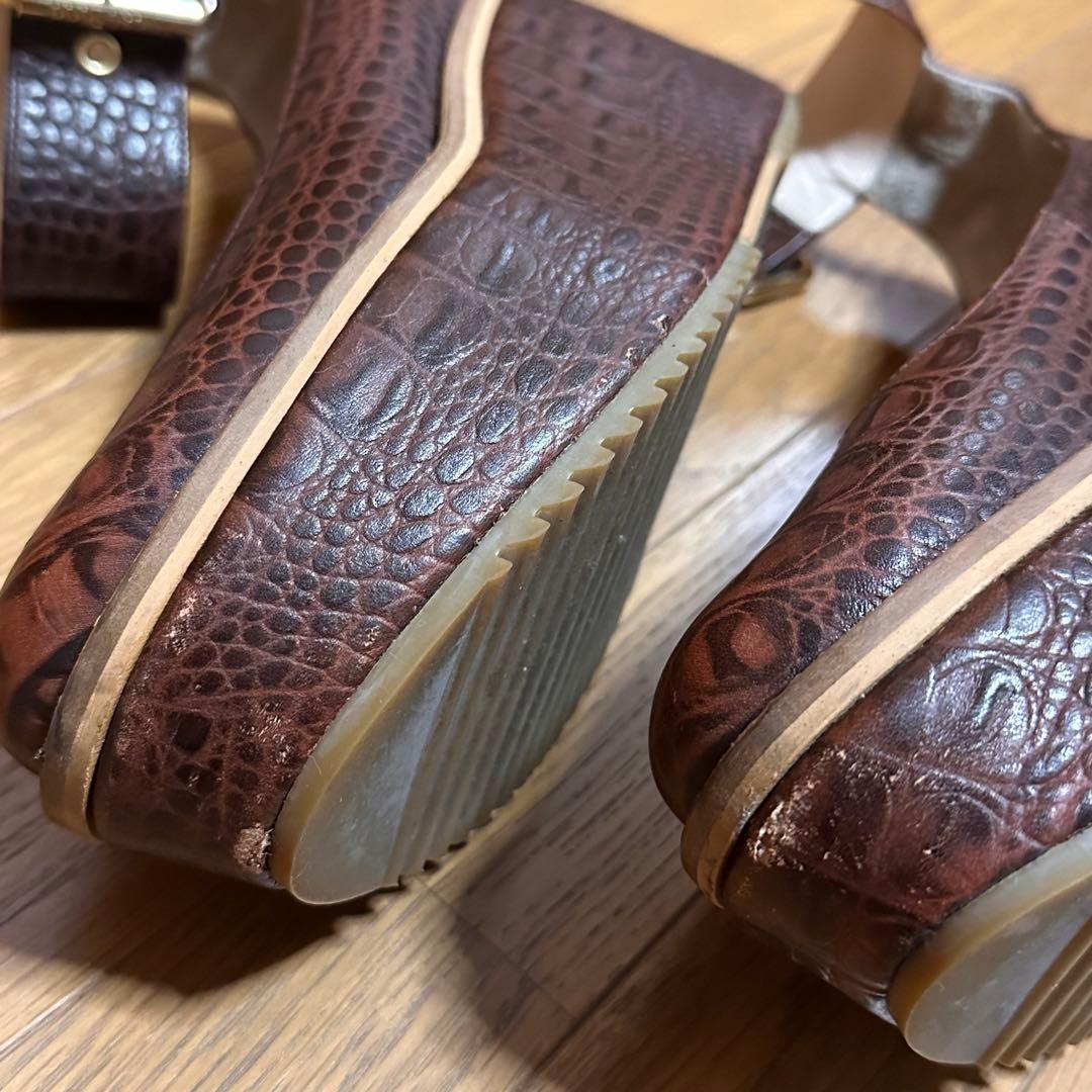 vivienne westwoodアンクルストラップ　ブラウン