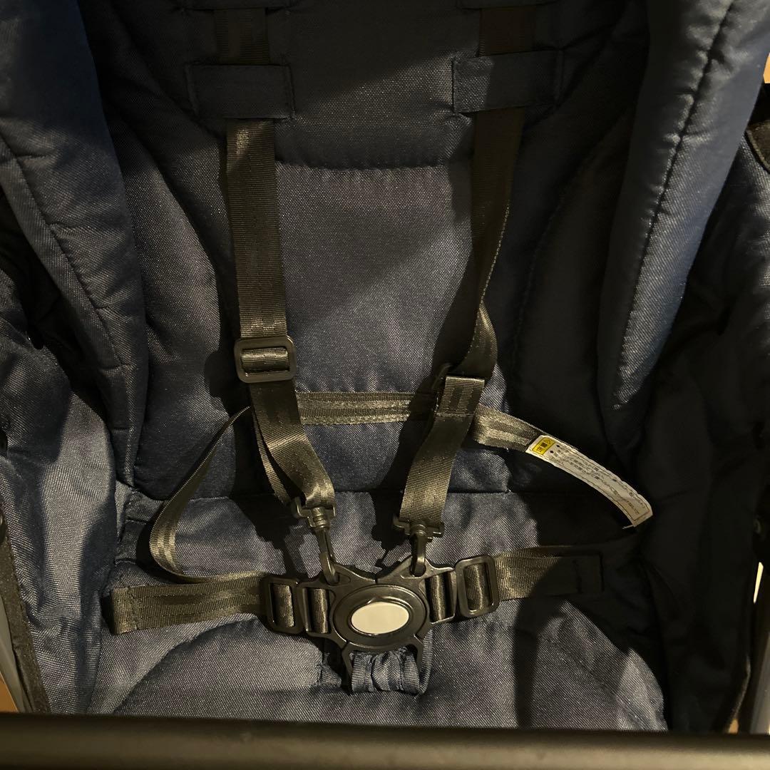 美品 KATOJI二人でゴー ケーブルロックのおまけ付き　2人乗りベビーカー