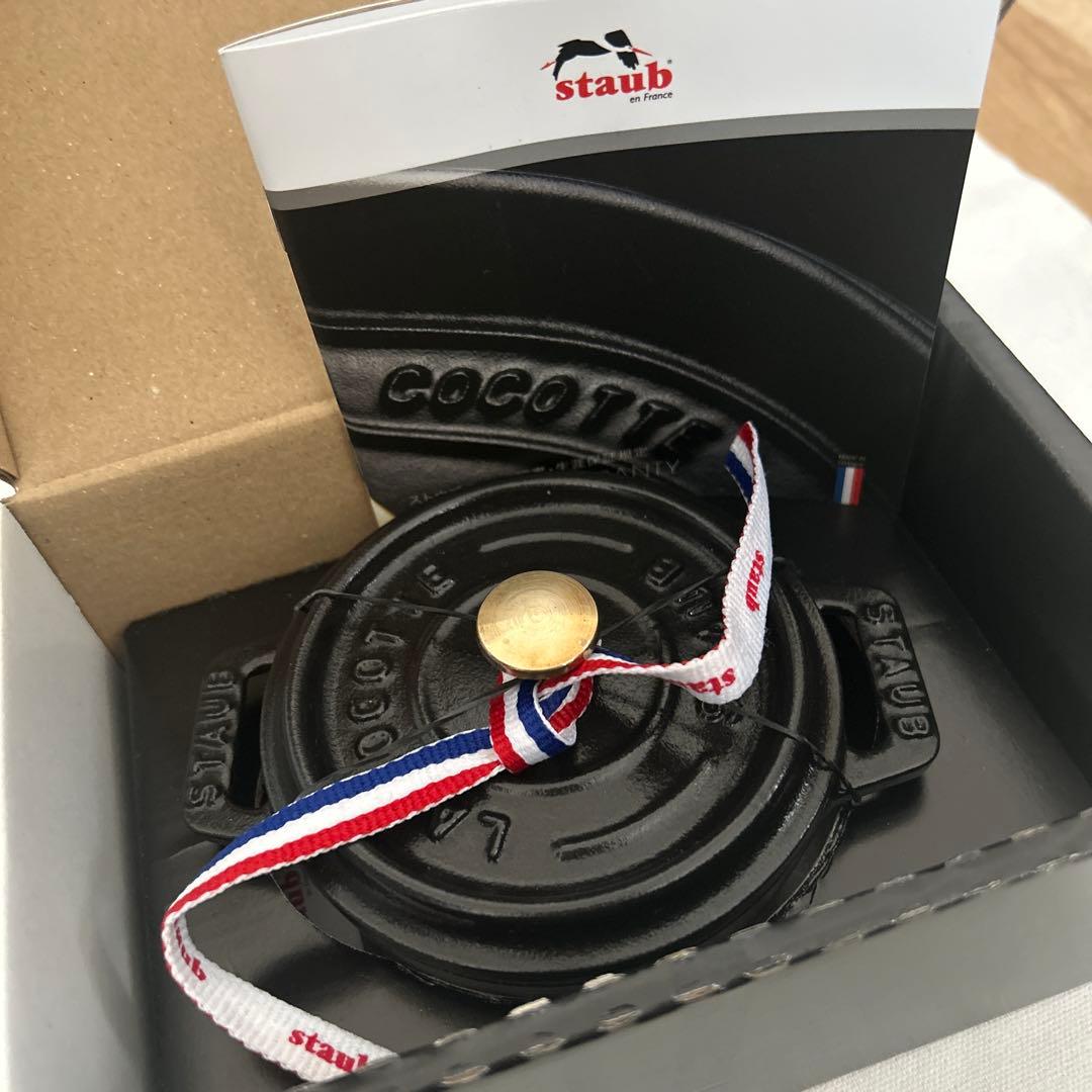 Staub ピコ・ココット ラウンド ブラック 10cm 0.25L 未使用品