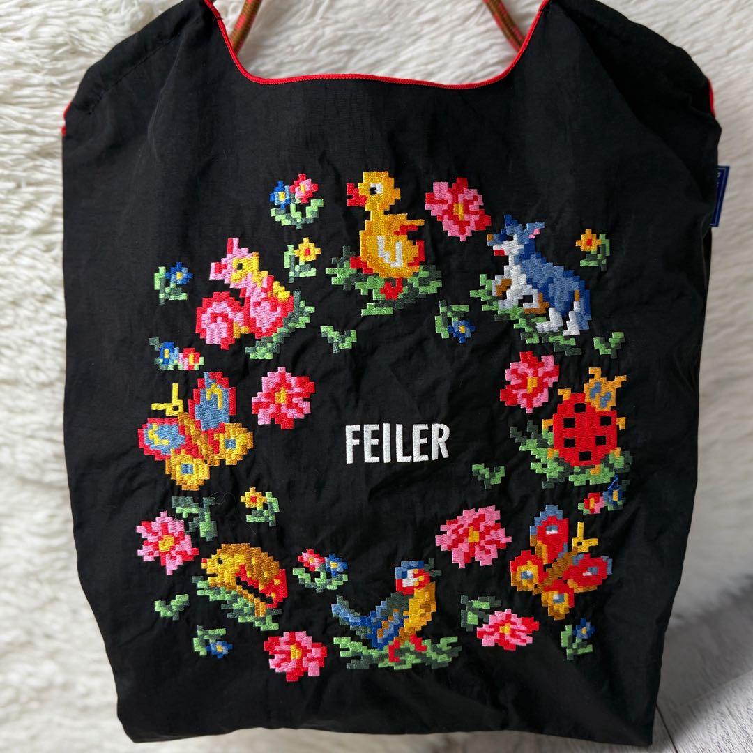 希少♡FEILER Ball and chain フェイラー ハイジ バッグ 黒