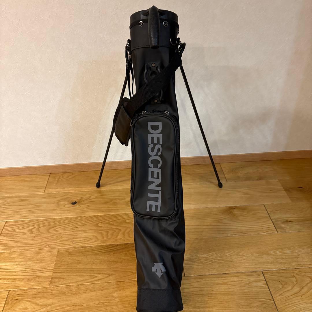 DESCENTE ブラック キャディバッグ　ミニバッグ