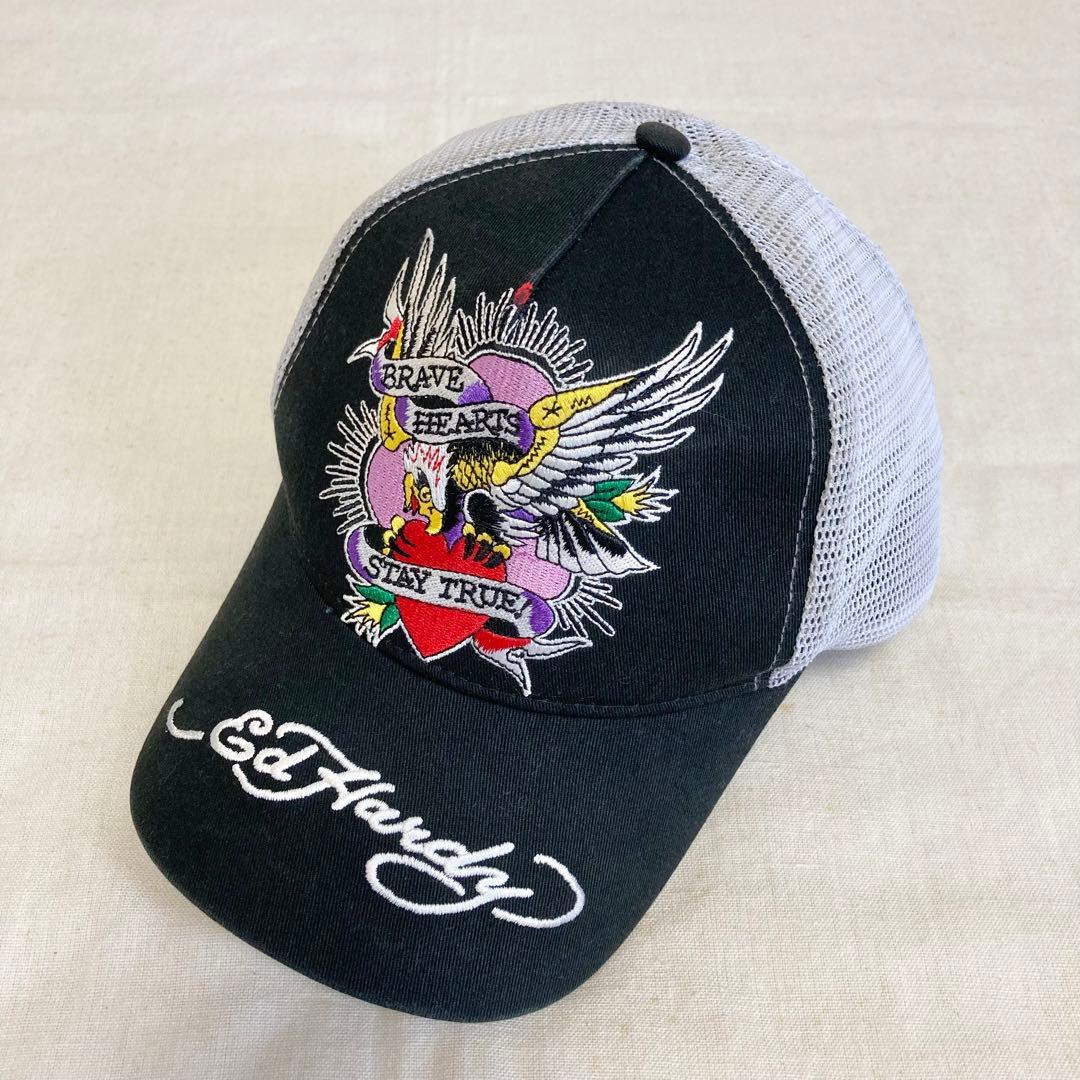 限定　Ed Hardy　キャップ　エドハーディー　ツイルメッシュ　帽子