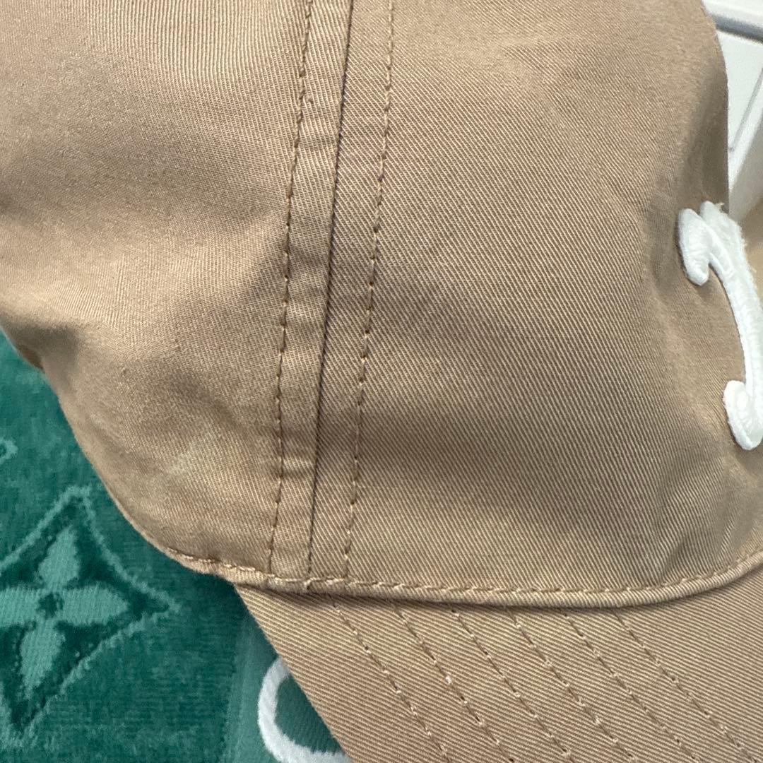 CELINE ベージュ ベースボールキャップ L