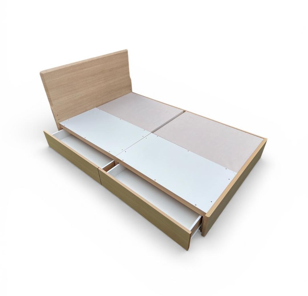 大阪京都限定 NITORI ニトリ セミダブル ベッドフレーム 2収納付き