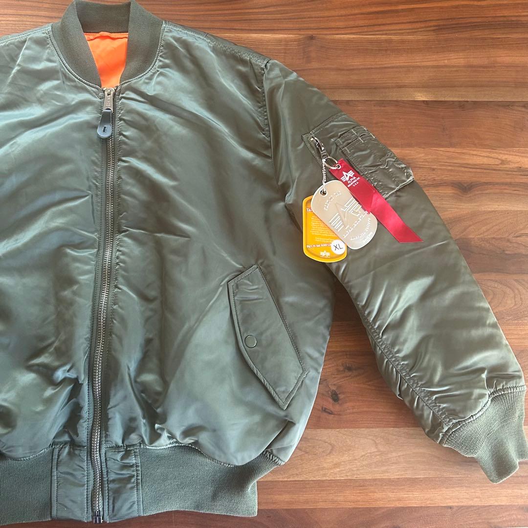 ALPHA MA-1 FLIGHT JACKET セージ XLサイズ