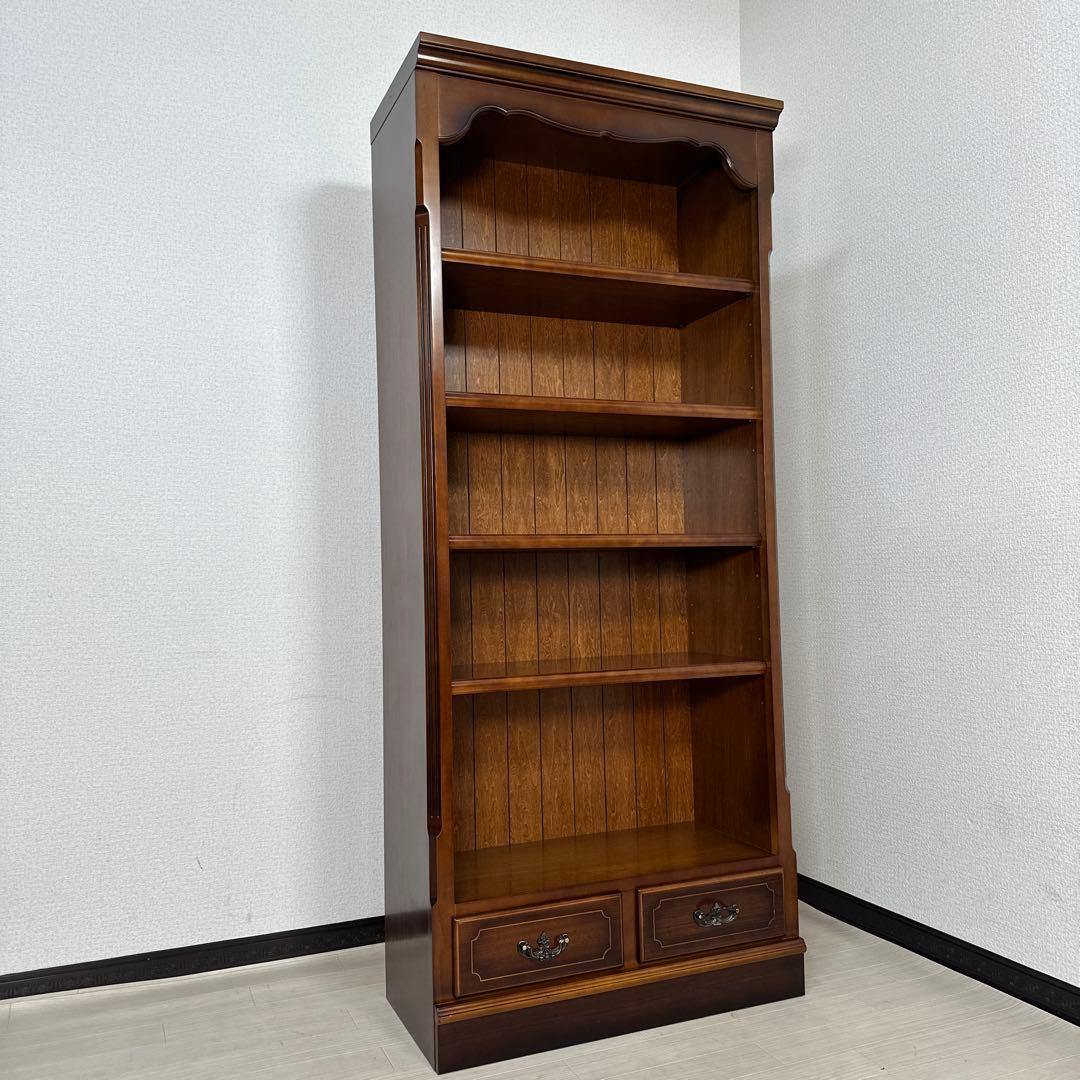 カリモク コロニアル 本棚 書棚 ブックシェルフ オープンシェルフ i1-2※