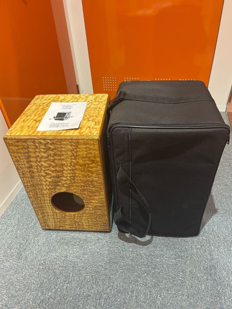 【美品】濱崎商会 Sentido リバーシブル　カホン　取説付