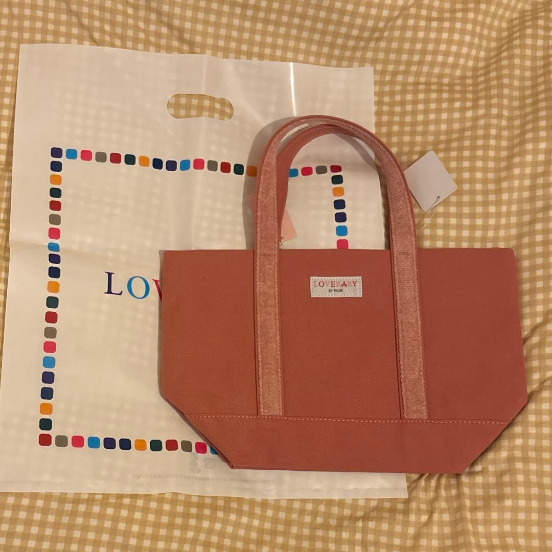 ビニールショッパー付き オールドテディガール トートバッグLサイズ(小)