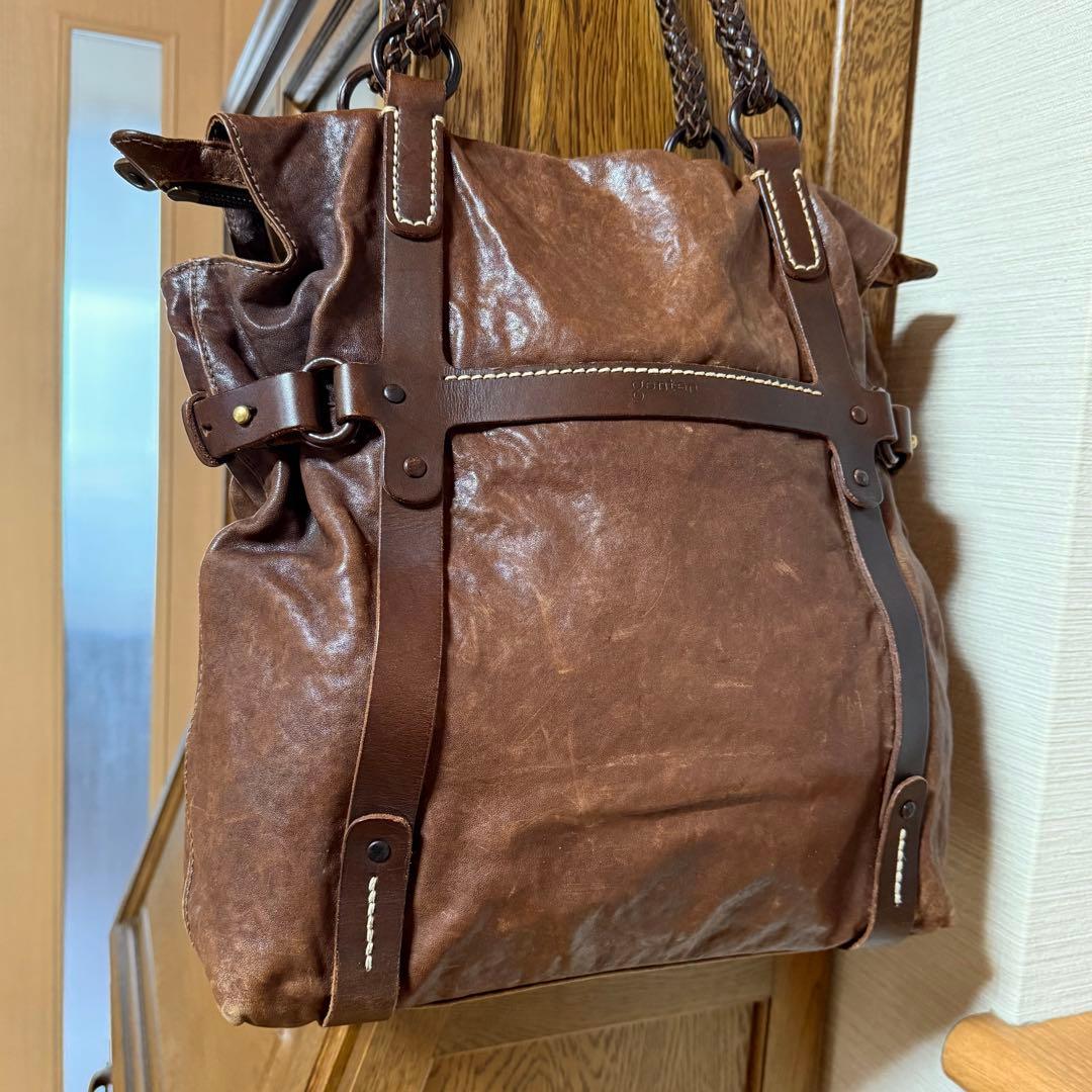 フルハウス　genten ゲンテン　オールレザー　総革　大きめトートバッグ